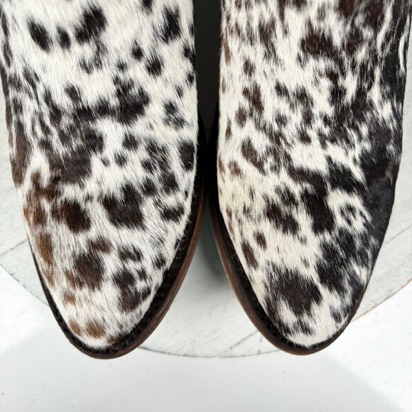NEW Lane PLAIN JANE Hair on Hide Cowboy Boots Womens 9 Leather Cowgirl Western - Picture 6 of 9